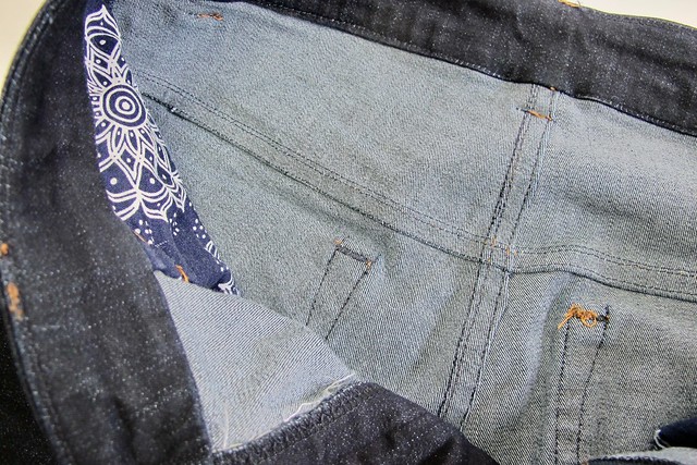 Ginger Jeans made with Robert Kaufman Denim