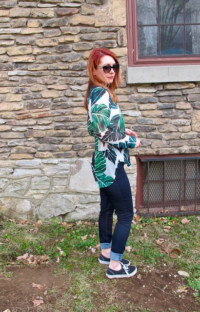 Polyester Chiffon Archer Shirt / Sprout Patterns