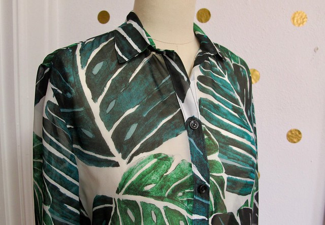 Polyester Chiffon Archer Shirt / Sprout Patterns