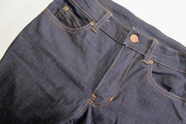 Ginger Jeans made with Robert Kaufman Denim