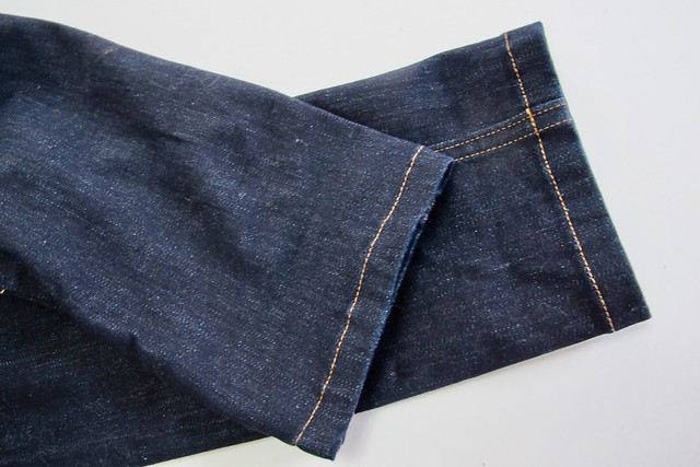 Ginger Jeans made with Robert Kaufman Denim