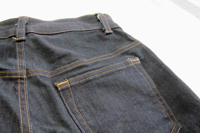 Ginger Jeans made with Robert Kaufman Denim