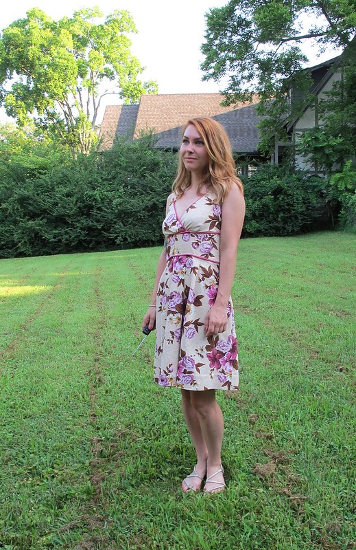 Gertie Surplice Bodice Floral Dress