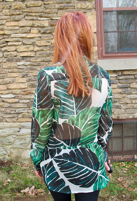 Polyester Chiffon Archer Shirt / Sprout Patterns