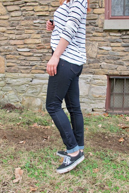 Ginger Jeans made with Robert Kaufman Denim