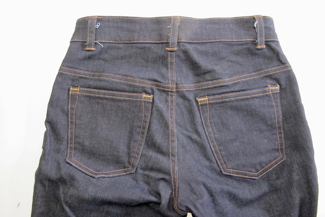 Ginger Jeans made with Robert Kaufman Denim