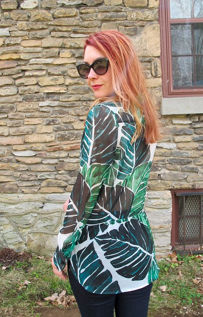 Polyester Chiffon Archer Shirt / Sprout Patterns