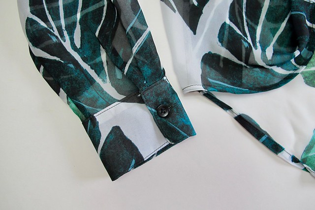 Polyester Chiffon Archer Shirt / Sprout Patterns