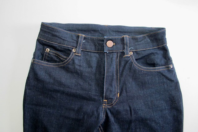 Ginger Jeans made with Robert Kaufman Denim