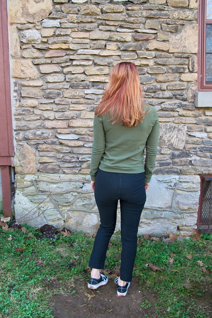 Sewaholic Fraser Sweatshirt made with stretch fleece from Mood Fabrics