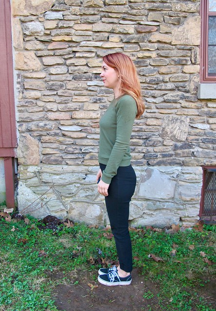 Sewaholic Fraser Sweatshirt made with stretch fleece from Mood Fabrics