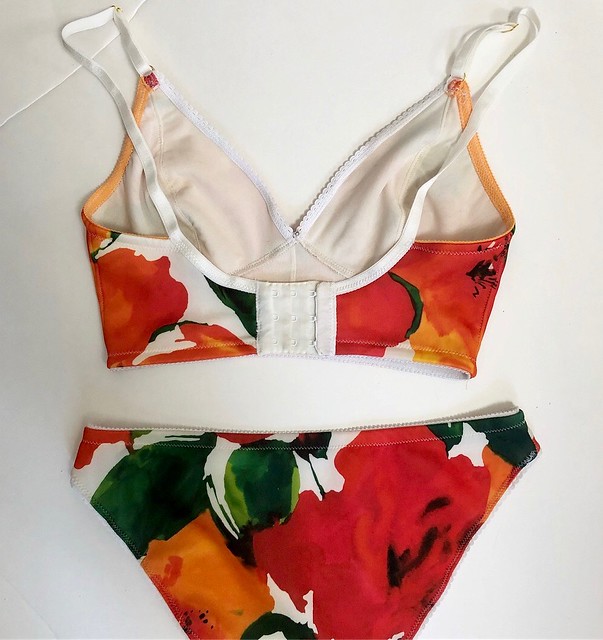 Watson Bra made with Scuba Knit from Mood Fabrics