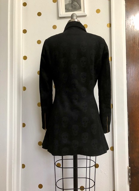 Quart Coat made with Alexander McQueen fabric