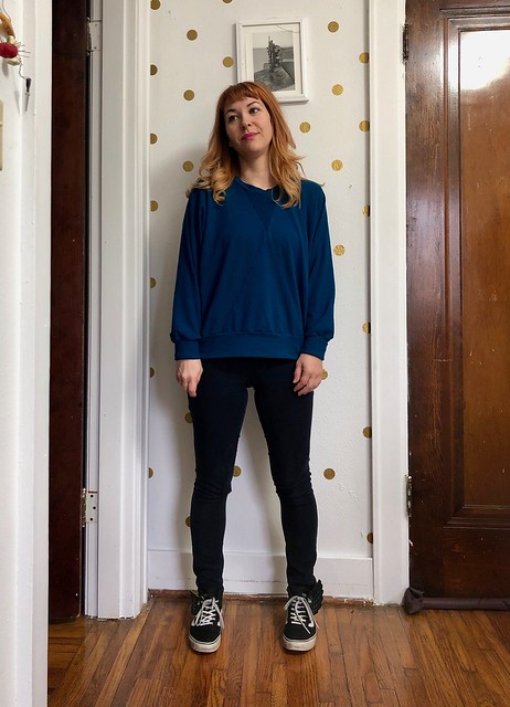 Pinnacle Sweatshirt made with Mood Fabrics