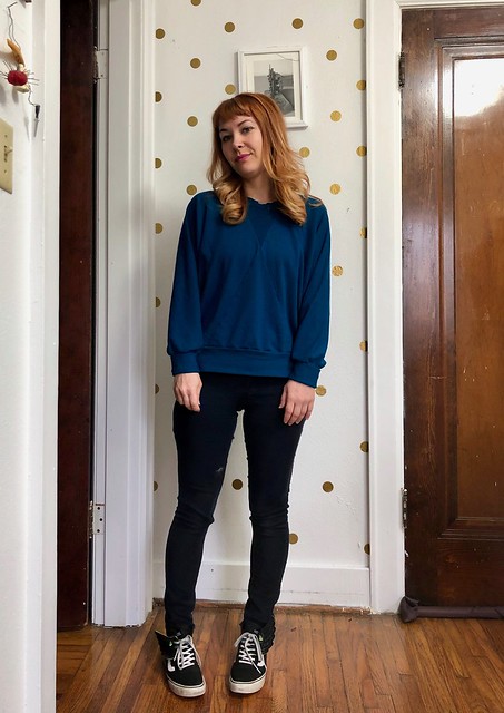 Pinnacle Sweatshirt made with Mood Fabrics