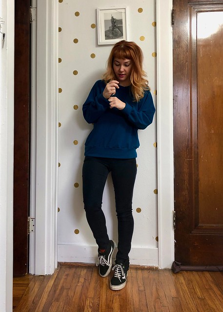 Pinnacle Sweatshirt made with Mood Fabrics