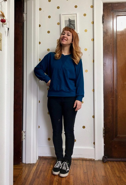 Pinnacle Sweatshirt made with Mood Fabrics