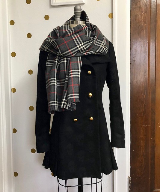 Quart Coat made with Alexander McQueen fabric