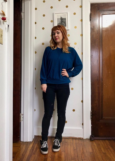 Pinnacle Sweatshirt made with Mood Fabrics