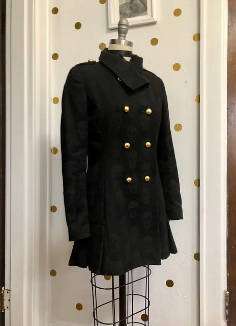 Quart Coat made with Alexander McQueen fabric