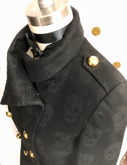 Quart Coat made with Alexander McQueen fabric