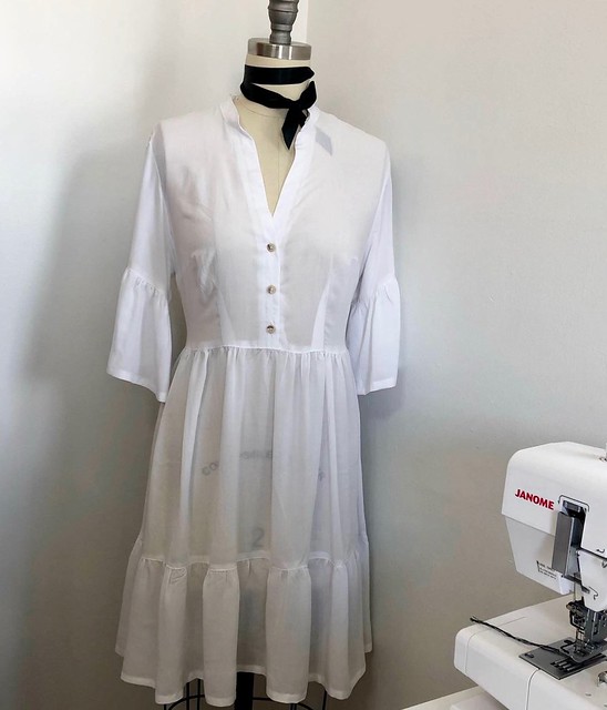 Rayon Lawn Myosotis Dress