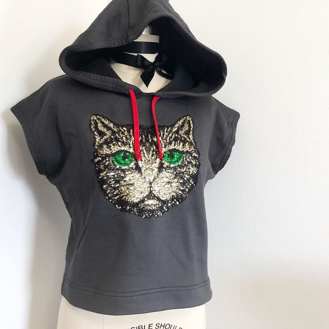 Sequin Cat Applique