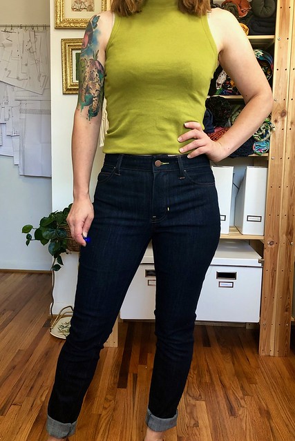 Heart on Ginger Jeans