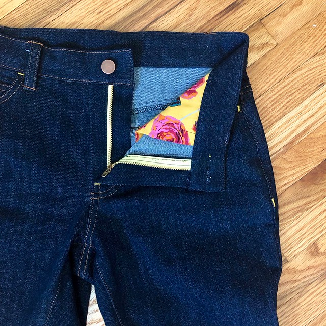 Heart on Ginger Jeans