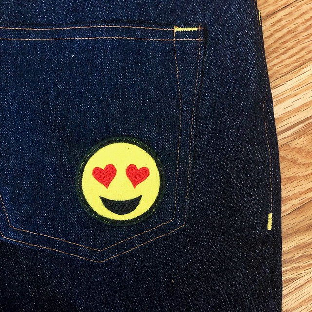 Heart on Ginger Jeans