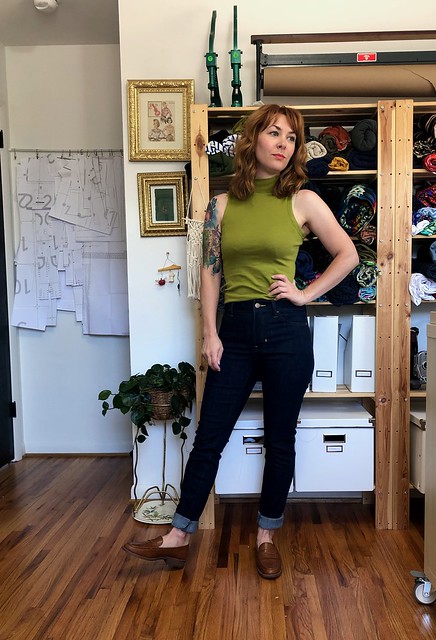 Heart on Ginger Jeans