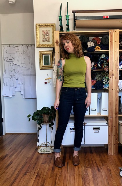 Heart on Ginger Jeans