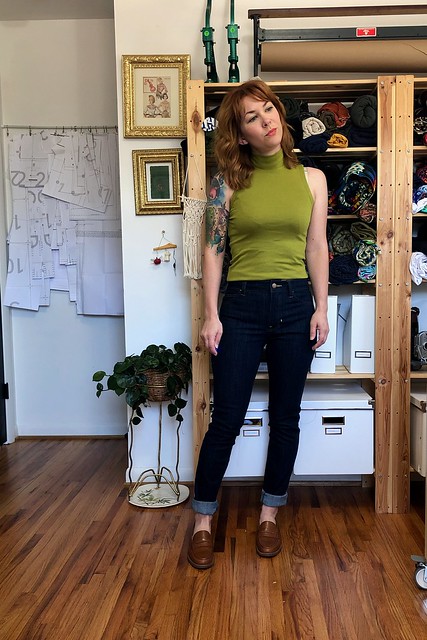 Heart on Ginger Jeans