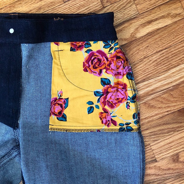 Heart on Ginger Jeans