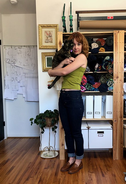 Heart on Ginger Jeans