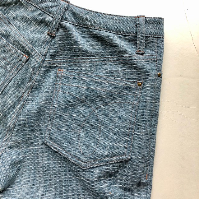 Vogue 2442 Calvin Klein Jeans made with Art Gallery Fabrics denim