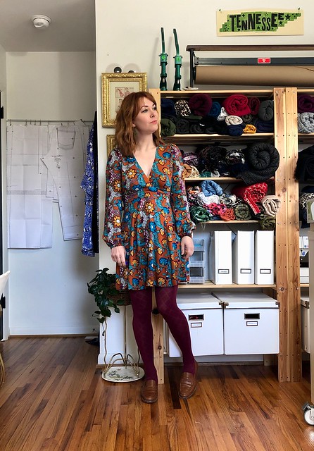 Rayon Crepe Magnolia dress