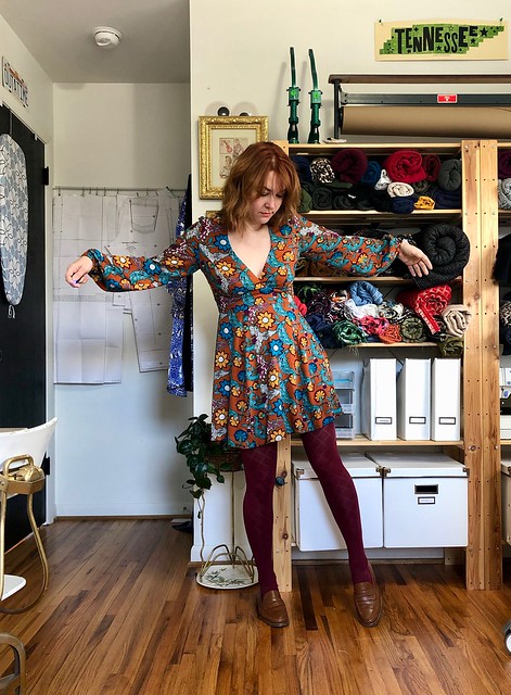 Rayon Crepe Magnolia dress