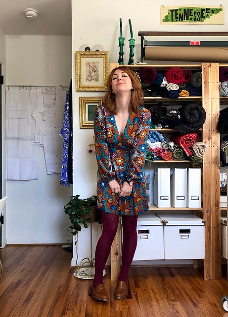 Rayon Crepe Magnolia dress