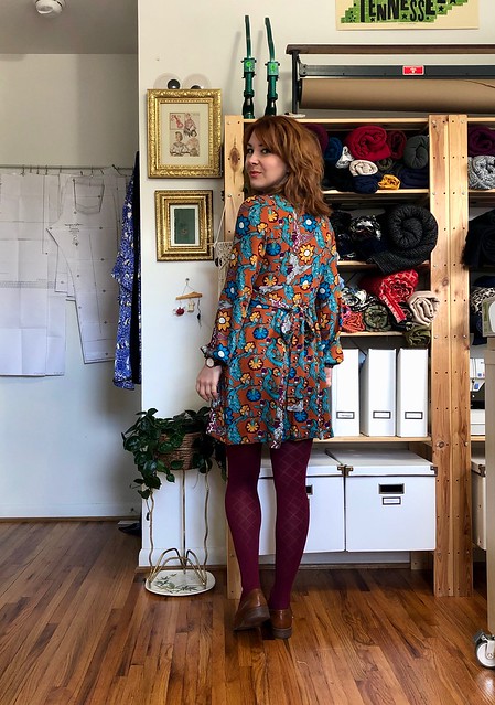 Rayon Crepe Magnolia dress