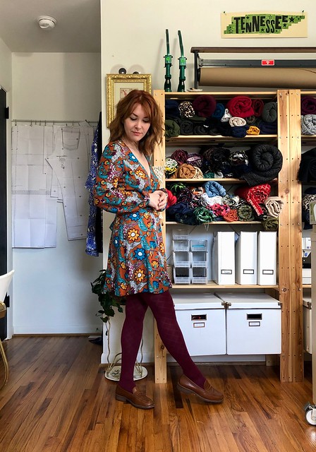 Rayon Crepe Magnolia dress