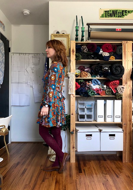 Rayon Crepe Magnolia dress