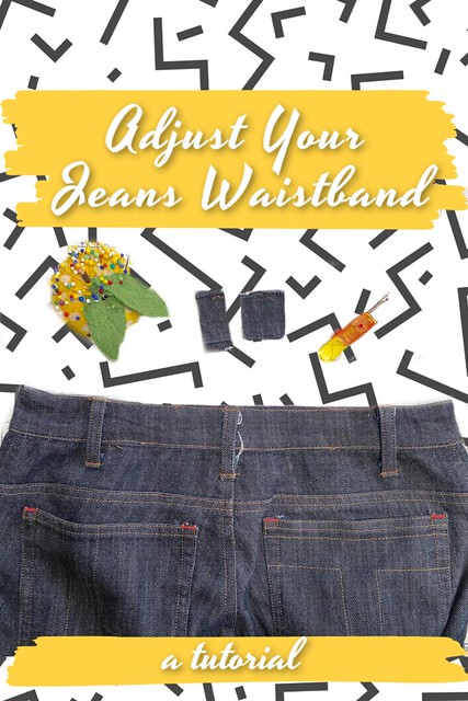 jeans waistabdn tutorial