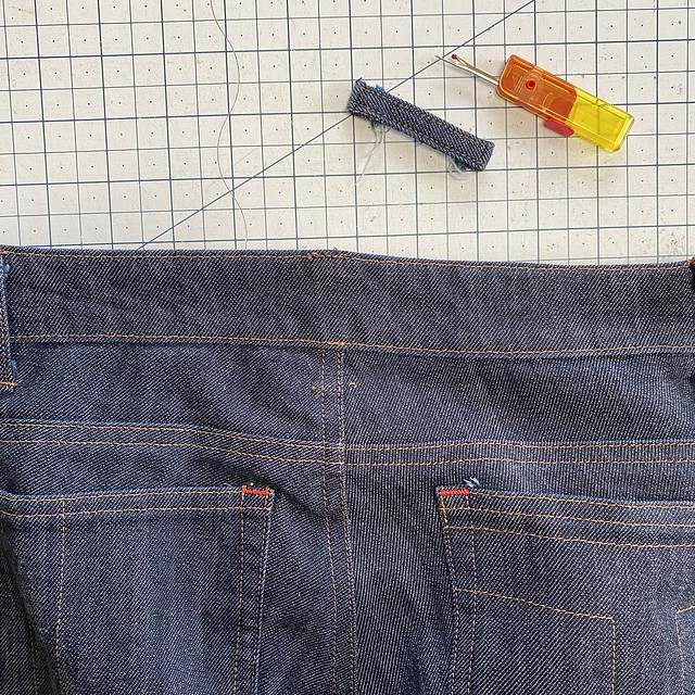 Jeans Alteration: Waistband