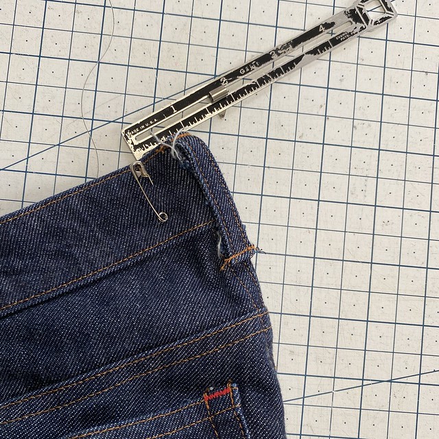 Jeans Alteration: Waistband